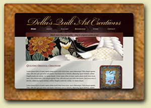 <div style='margin-top:-7px;'>Della's Quilt Art Creations Website</div>